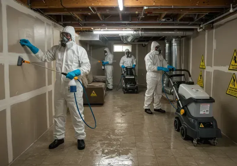 Basement Moisture Removal and Structural Drying process in Traill County, ND